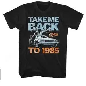 Fashion Hip Hop Streetwear Short Sleeve T Shirt Back To The Future T Shirt Graphic Print Women