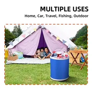9L Collapsible Oxford Bucket Car Washing Buckets Portable Folding Bucket  Space Multifunctional Waterproof