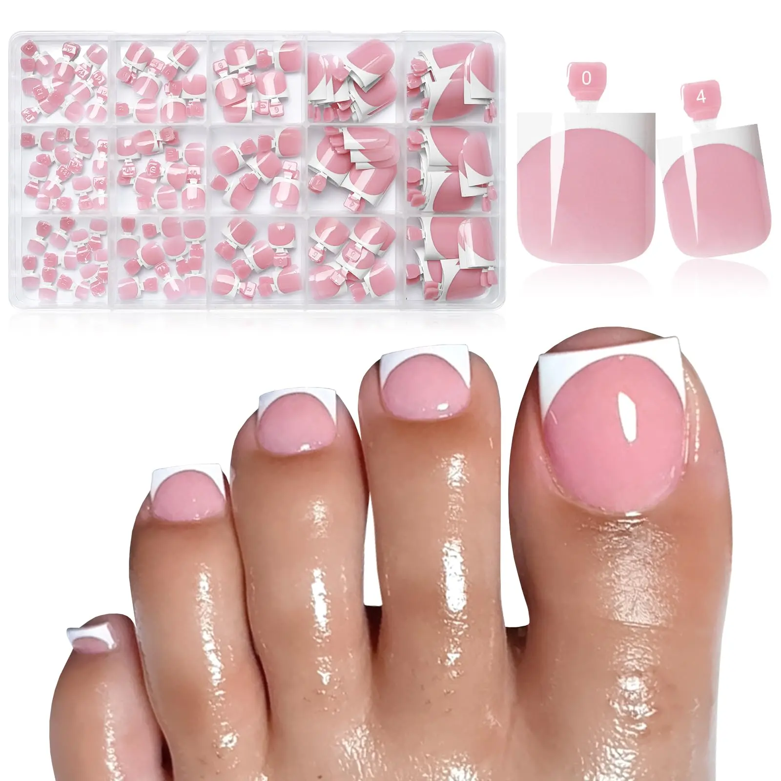 French Tip A - Pink Base