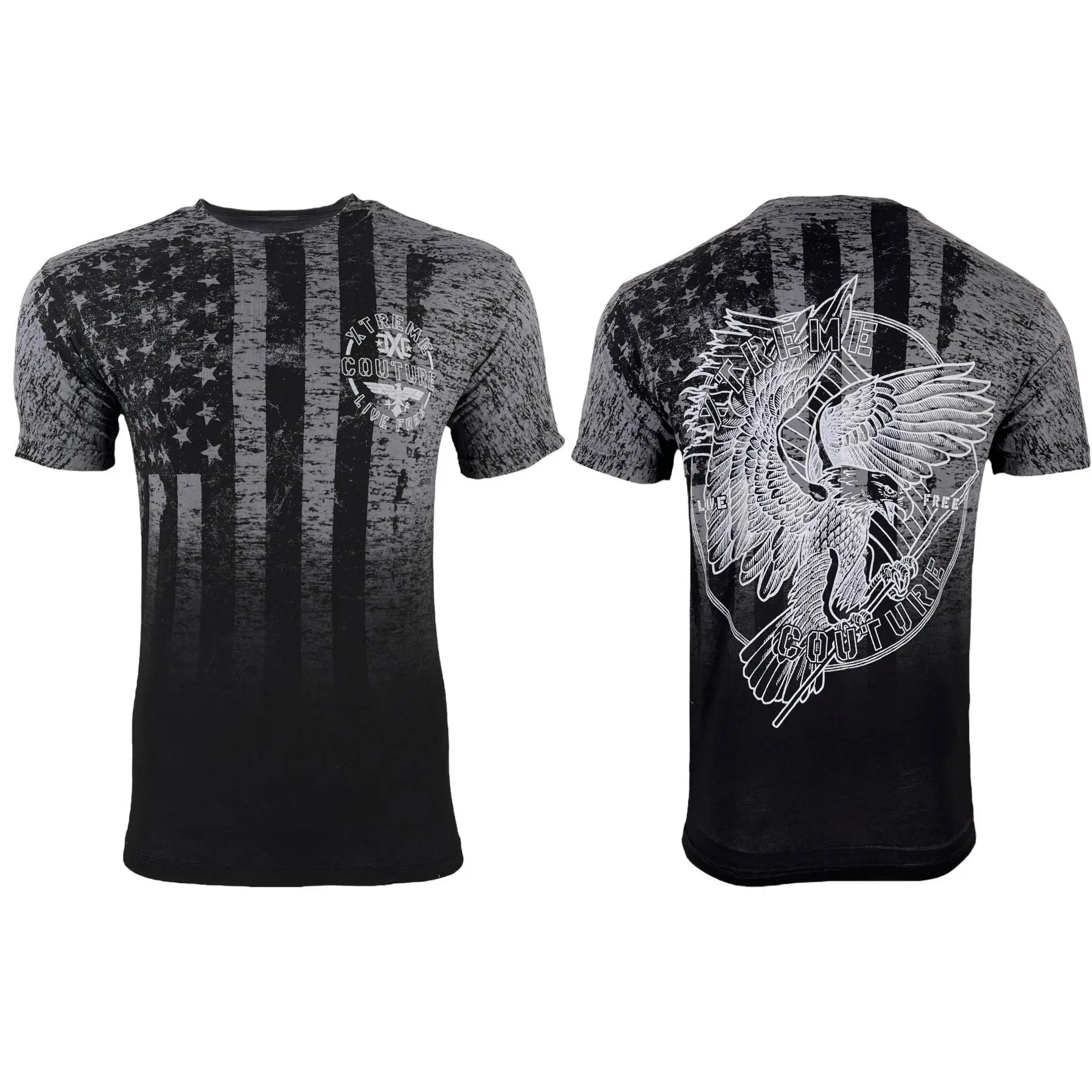 Xtreme Couture By Affliction Men's T-shirt Crestmore Crewneck Cotton