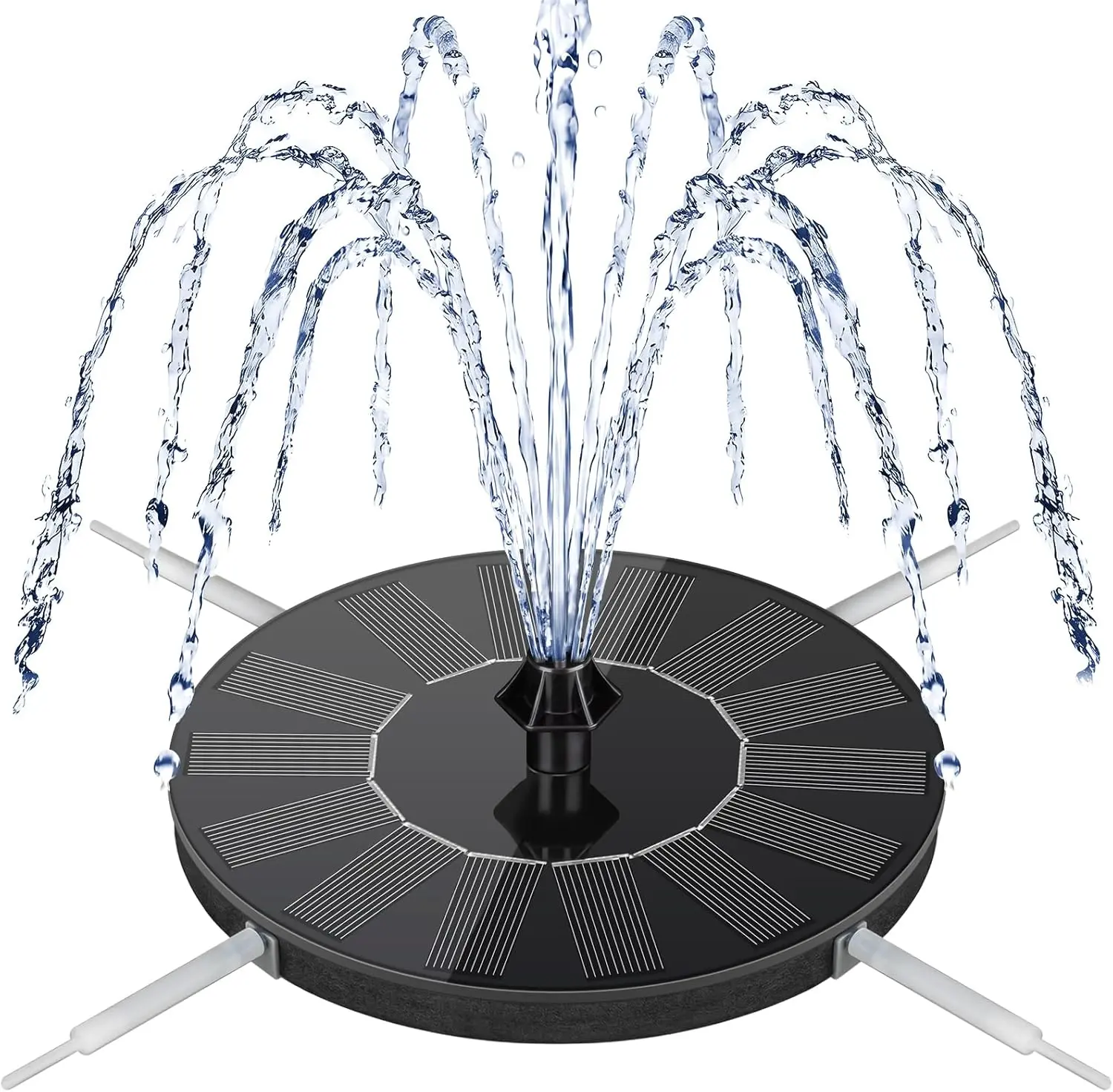 Solar Bird Bath Fountain – 2026 Newly Upgraded 1.4W Solar Pump with 7 Nozzles, Floating & Free-Standing, Solar Fountain for Bird Bath, Garden, Pond, Pool, Outdoor