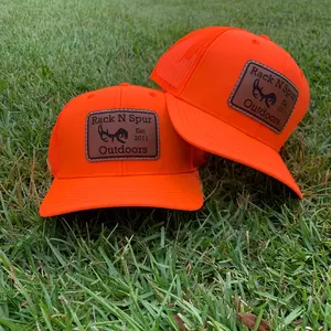 Blaze Orange Leather Patch Unisex