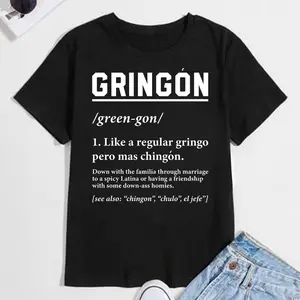 Gringon Pero Mas Chingons Shirt, Viva Mexico, Gringon Mexico T-shirt,  Womenswear Menswear Cotton Fabric Fit