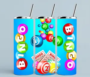 Bingo | 20oz Skinny sublimation tumbler transfer print out (TRANSFER ONLY, NOT A FINISHED TUMBLER) Drinkware