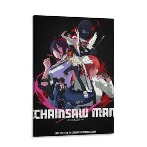 Chainsaw Man - The Movie Reze Arc Movie Poster Canvas Poster Decor Modern Room Decorative Art