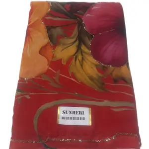 This saree is crafted from Georgette fabric, celebrated for its lightweight and breathable qualities. It ensures comfort even when worn for long periods, particularly in warm climates. Perfect for those who wish to look elegant and stylish while remaining