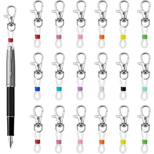 20 count Pen Holder for Lanyard, Mini Retractable Pen Holder with 20  Rings for Nurse Badge Lanyards, Essential Nurse Teacher Accessories for Daily Use