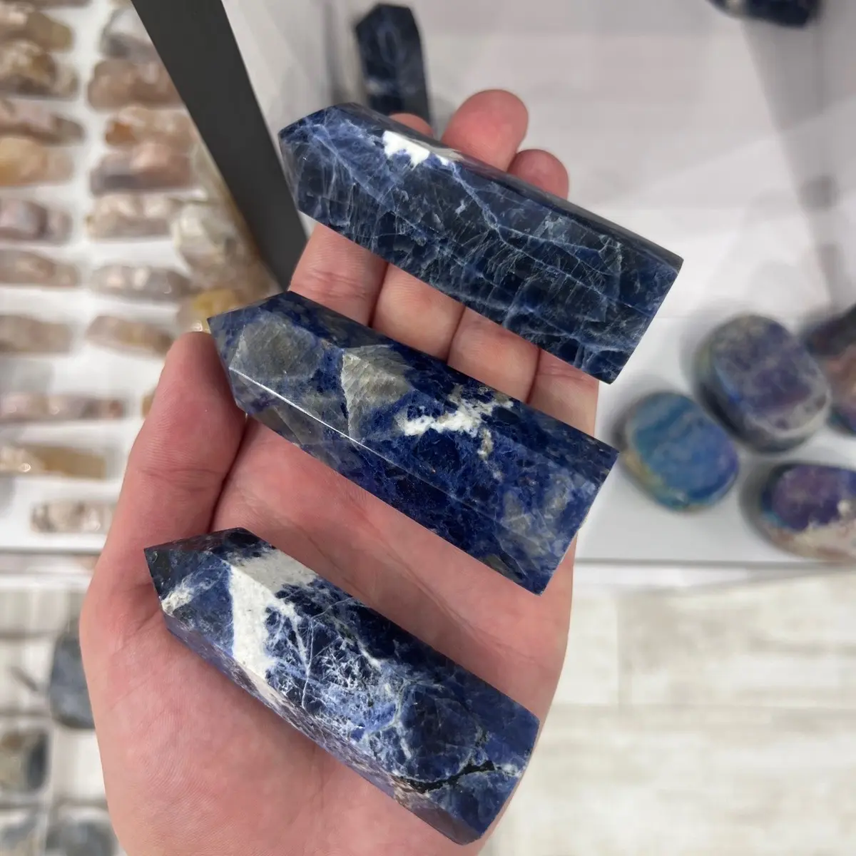 Sodalite crystal tower Sodalite crystal tower