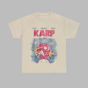 Pokemon Shirt Highlighting Jaws x Magikarp Graphic for Menswear and Casual Fashion