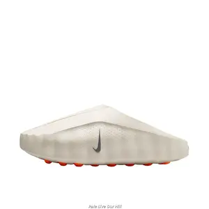 Brand New Sealed Original Box Unisex Off White EVA Slide Sandals Orange Dot Massage Non Slip Quick Dry Breathable Mesh Indoor Bathroom Beach Gym Casual Slip On Trainers