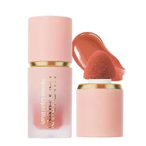 HANDAIYAN Matte Liquid Blush - Buildable Cream Blush with Sponge Applicator, Natural Flush Finish, Long-Wearing & Blendable Cheek Tint for a Soft, Airbrushed Look