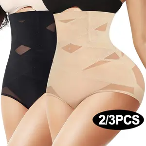 3PCS Womens' Tummy Control High Waist Trainer Panties, Compression Underwear, Body Shaper Stomach Girdle Panty Seamless Postpartum
