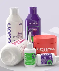 Crecimiento e Hidratación Intensivo, Shampoo Crecimiento (Morado) + Tónicos + Tratamiento + Mascarilla + Crema para Peinar ( 5 Pack)