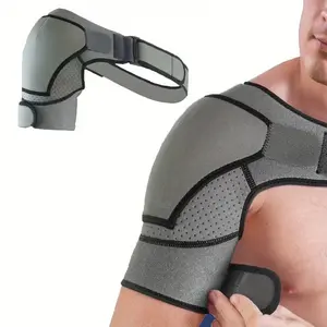 Shoulder Brace - Adjustable Support Sleeve for Torn Rotator Cuff, AC Joint Relief, Shoulder Stability & Compression - Fits Bicep Left or Right, Men & Women