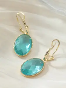 New Fashion Large Egg Shape Oval Synthetic Cubic Zirconia Dangle Fashionable Earrings For Women Wedding Luxury Vintage Jewelry