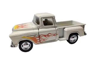 KINSMART 1:32 scale 1955 Chevy Stepside Pickup with Flame printing