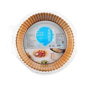 FRESHIPPO Air Fryer Parchment Paper Liners 100 Sheets Non-Stick Oil Absorbent Baking Tools FRESHIPPO Air Fryer Parchment Paper Liners 100 Sheets Non-Stick Oil Absorbent Baking Tools