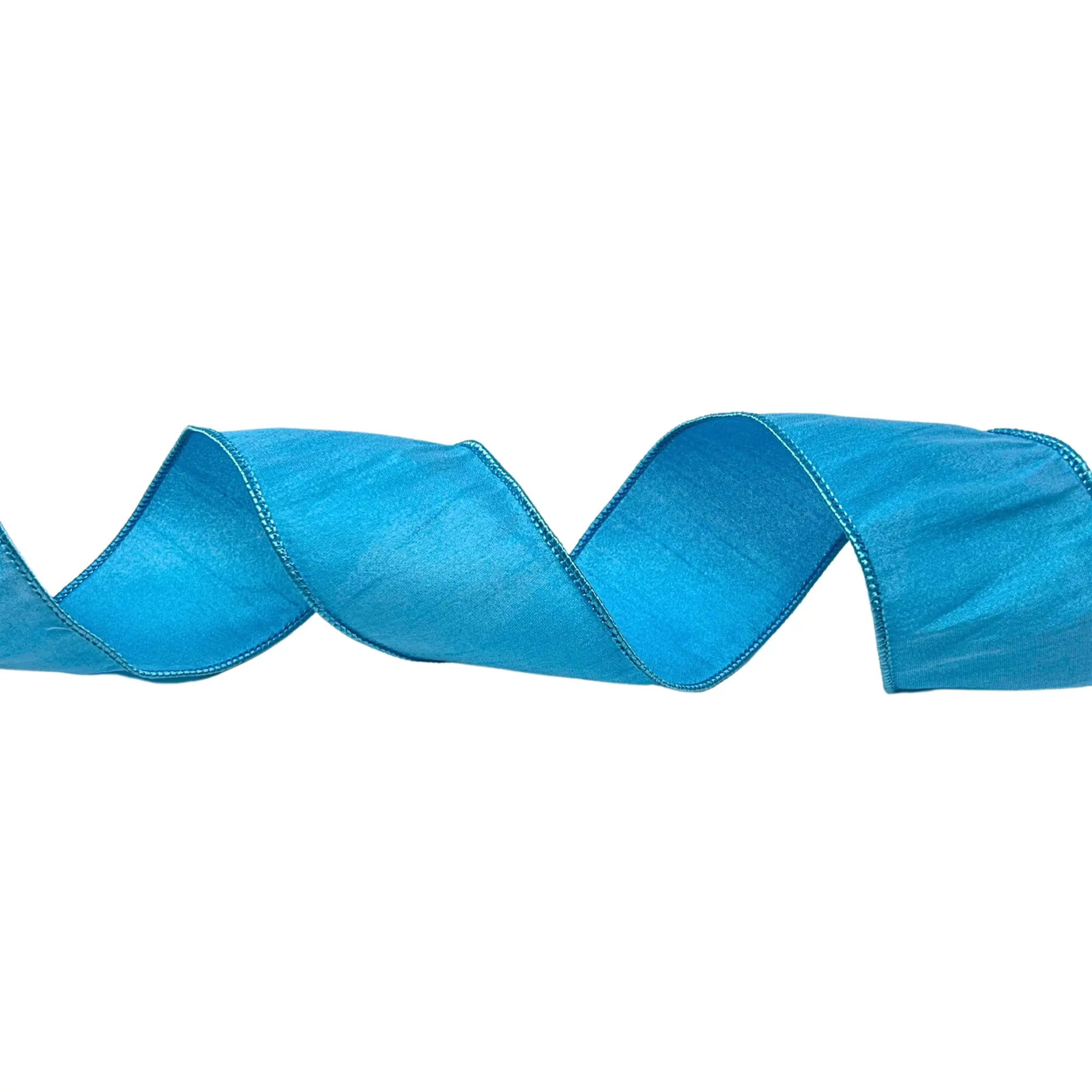 2.5''  X 10 YD Faux Dupioni Turquoise Ribbon | IR