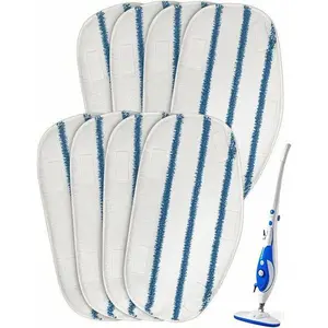 Microfiber Steam Mop Pads - Washable Reusable Replacement Pads for Floor Cleaning - Compatible with 10-in-1 and 211 Steam Mops - ThermaPro Steamer Accessories - Durable Multi-Pack for Deep Cleaning