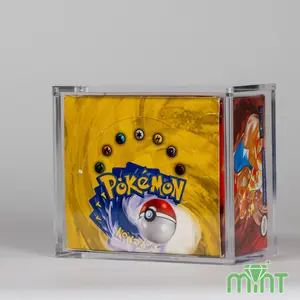 Mint Acrylic Booster Box Case for Pokemon Cards - Protective Storage Solution