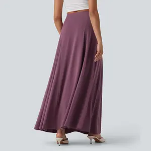 Halara High Waisted Flowy Maxi Casual Skirt