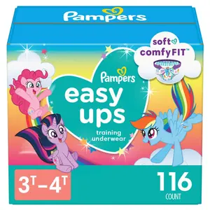 Pampers Easy Ups Girls' My Little Pony Disposable Training Underwear - 3T-4T -