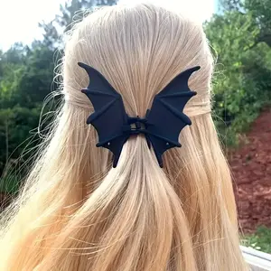 1 Bat Wing Hair Clip with Strong Claw Buckle - Comfortable and Durable, Suitable for Halloween Costumes, Themed Parties, and Daily Outfits Claw Clips