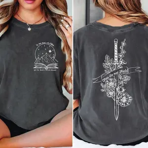 You Do Not Yield 2 Sided Shirt, Bookish Gift for Women, Booktok Shirt, Fantasy Reading Gift,Book Lover Tshirts,Thrones Of Glass