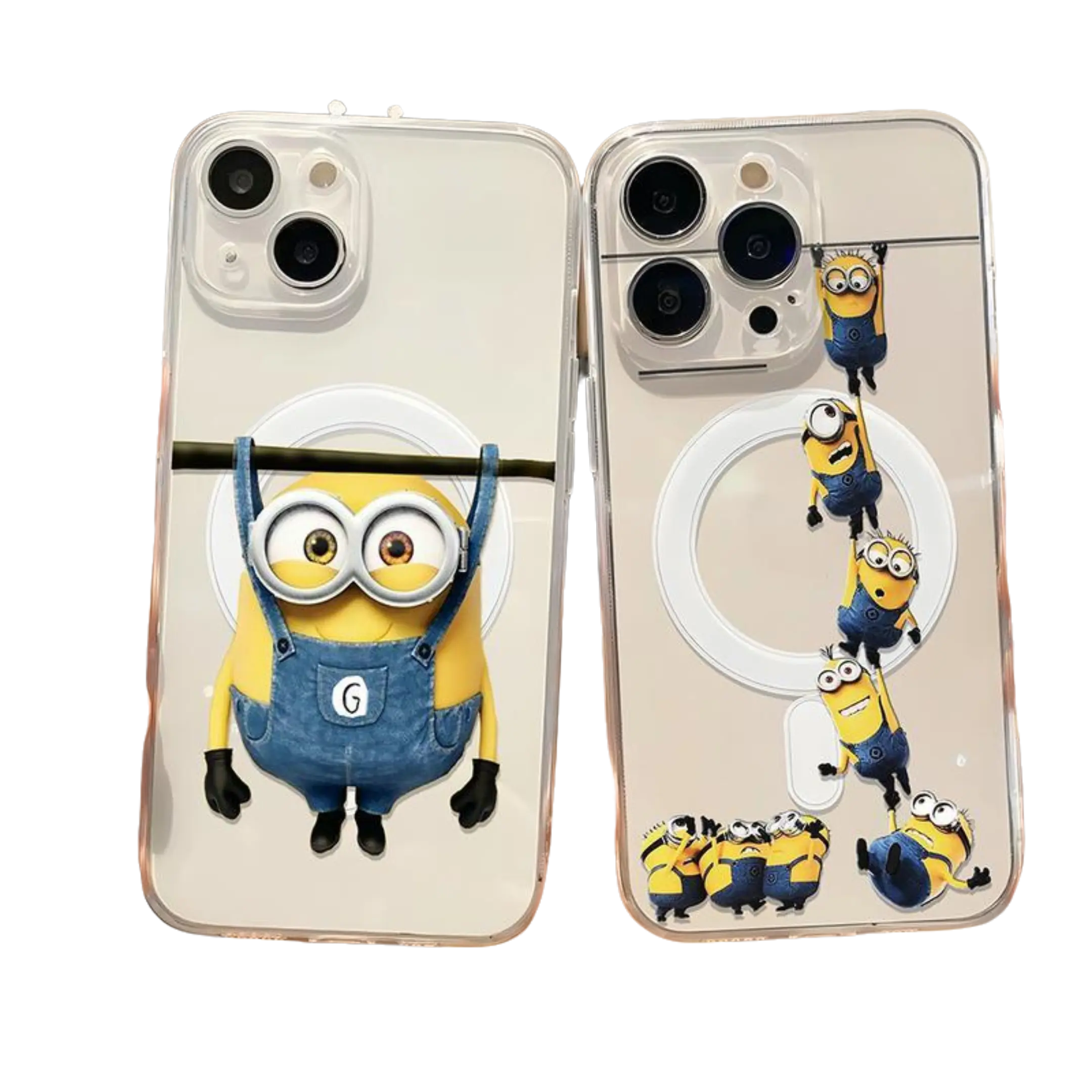 Magsafe Magnetic New Funny Anime M-Minions  Phone Case for iPhone 17 Air 16 15 14 13 12 11 8 7 Plus Pro Max X XR XSMax Soft Clear Cover Protection Protective
