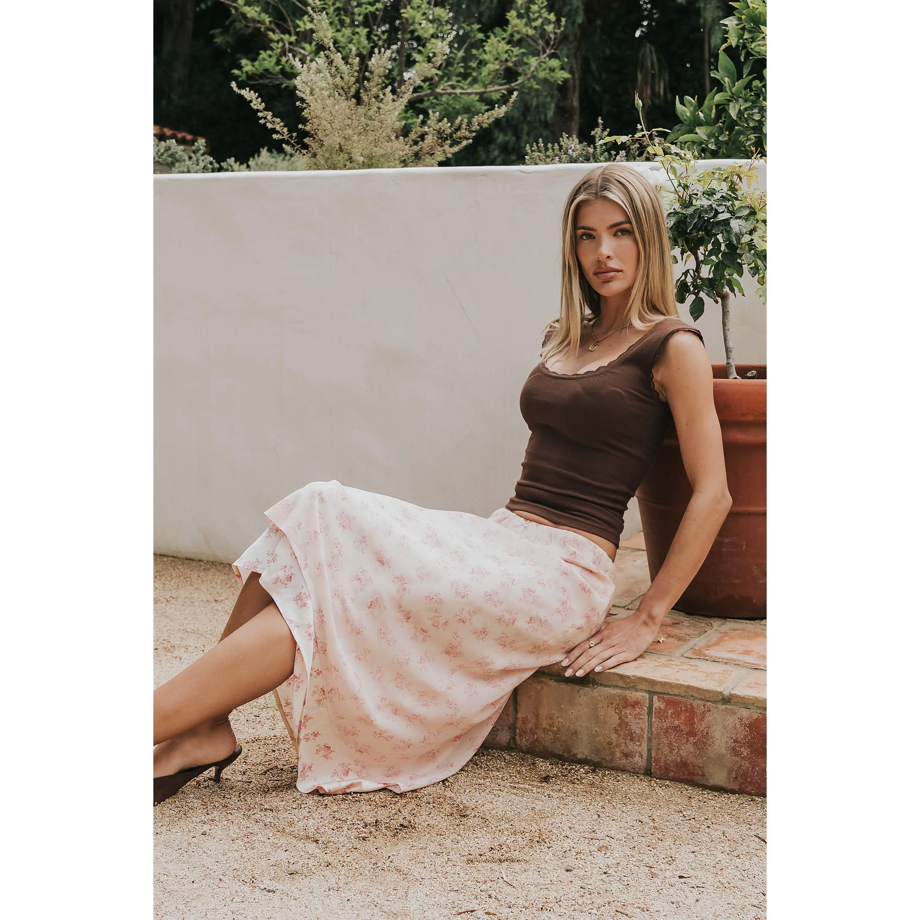 Emma Floral Midi Skirt