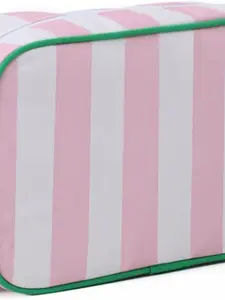 New Striped Makeup BagLarge -Capacity Mahjong Storage Pouch, Portable Handheld Travel Organizer, Handheld Cosmetic Pouch