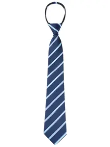 INSPIRE CHIC Men's Zipper Tie Pre-Tied Patterned Adjustable Neck Ties