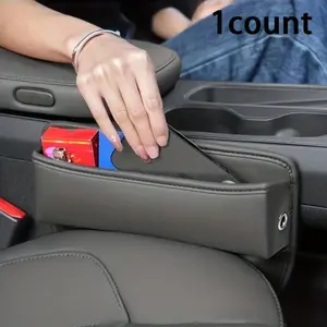 Car Seat Gap Organizer, PU Leather Car Seat Gap Organizer, Chic Convenient Design Car Organizer, Car Organization Supplies, Universal Car Interior Accessories