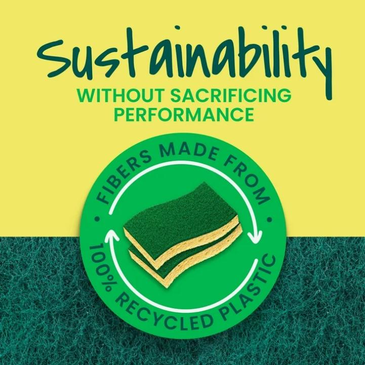 Scotch-Brite Heavy Duty Scrub Sponge, 6 Sponges Total