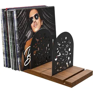 Vinyl Record Storage, Walnut Record Holder for 70-100 LP, Solid Pine  Vinyl Holder Record Stand, Sturdy Organizer Display Shelf for Collectibles, Album Covers (Walnut)