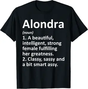 ALONDRA Definition Personalized Name Funny Christmas Gift T-Shirt - Keasiatyja Shop 54B08LVGKBN5