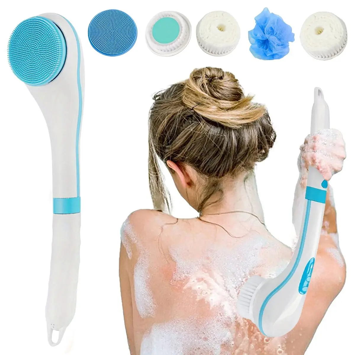 Lightweight Electric Spin Scrubber for Summer, 1 Set Wireless Rechargeable Spin Brush Cleaner, Electric Scrub Brush, Bathroom Scrubber, Multifunctiona