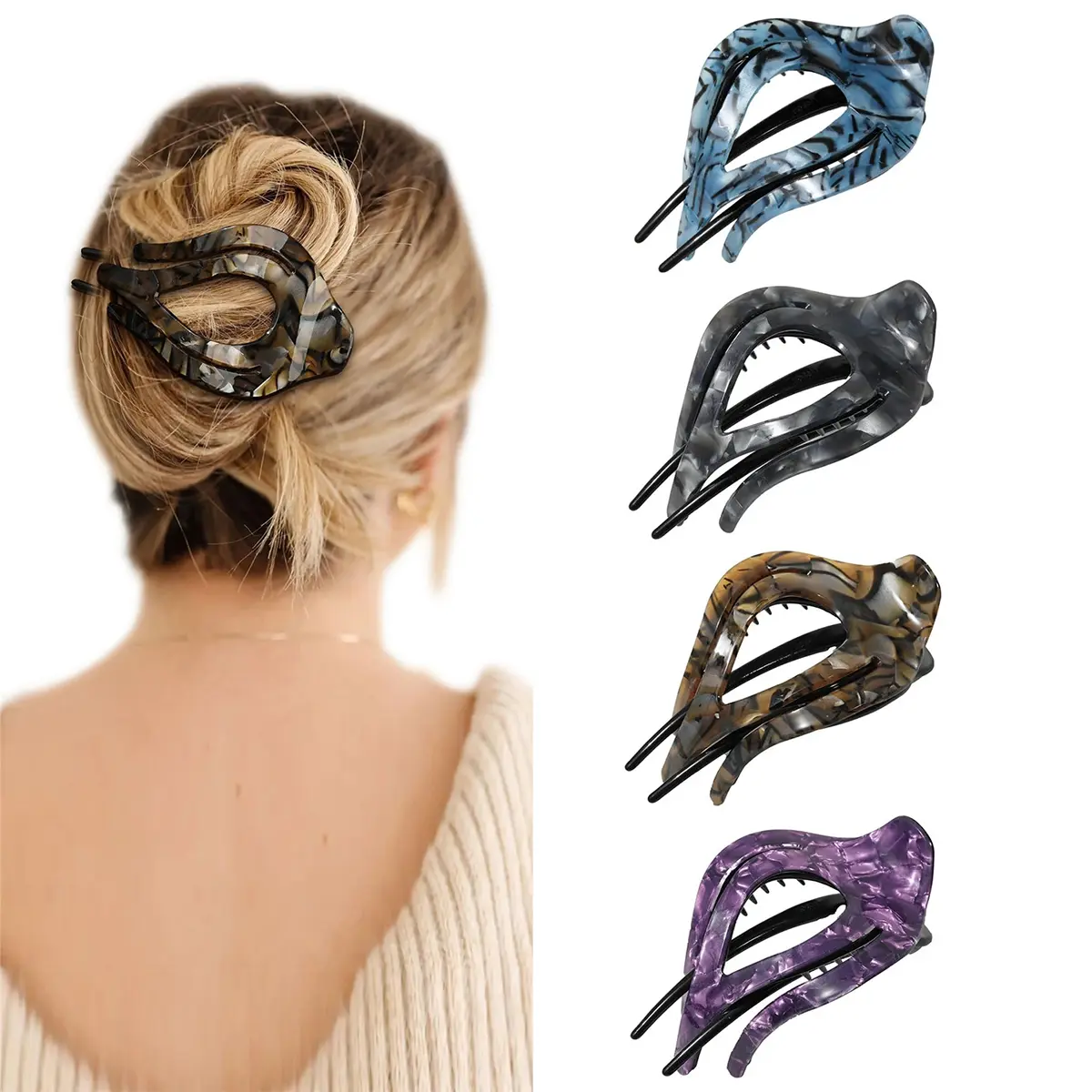 Rock Pattern(Blue/Coffee/Gray/Purple)