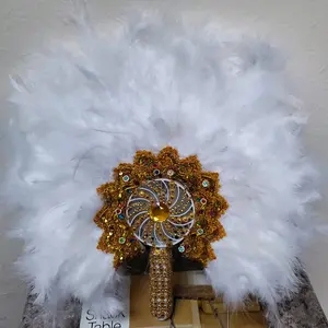 2 in 1 Bridal fan.