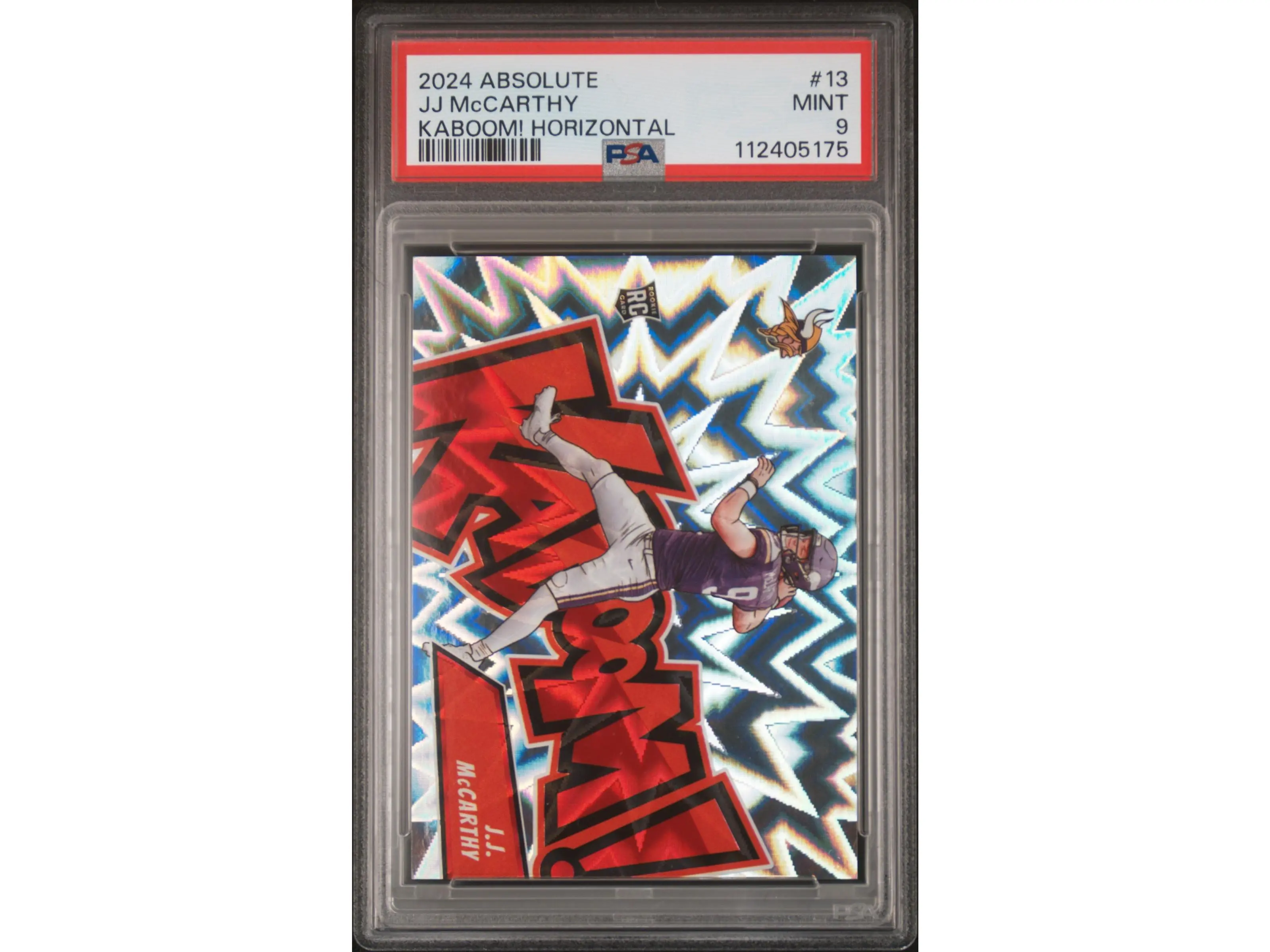 2024 Absolute Kaboom! Horizontal JJ Mccarthy #13 PSA 9