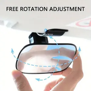 Car Rear Seat Mirror Adjustable 360 Degree Universal Car Auxiliary Mirror, Safety Driving Aid Accessory, Multi-Functional Vehicle Interior