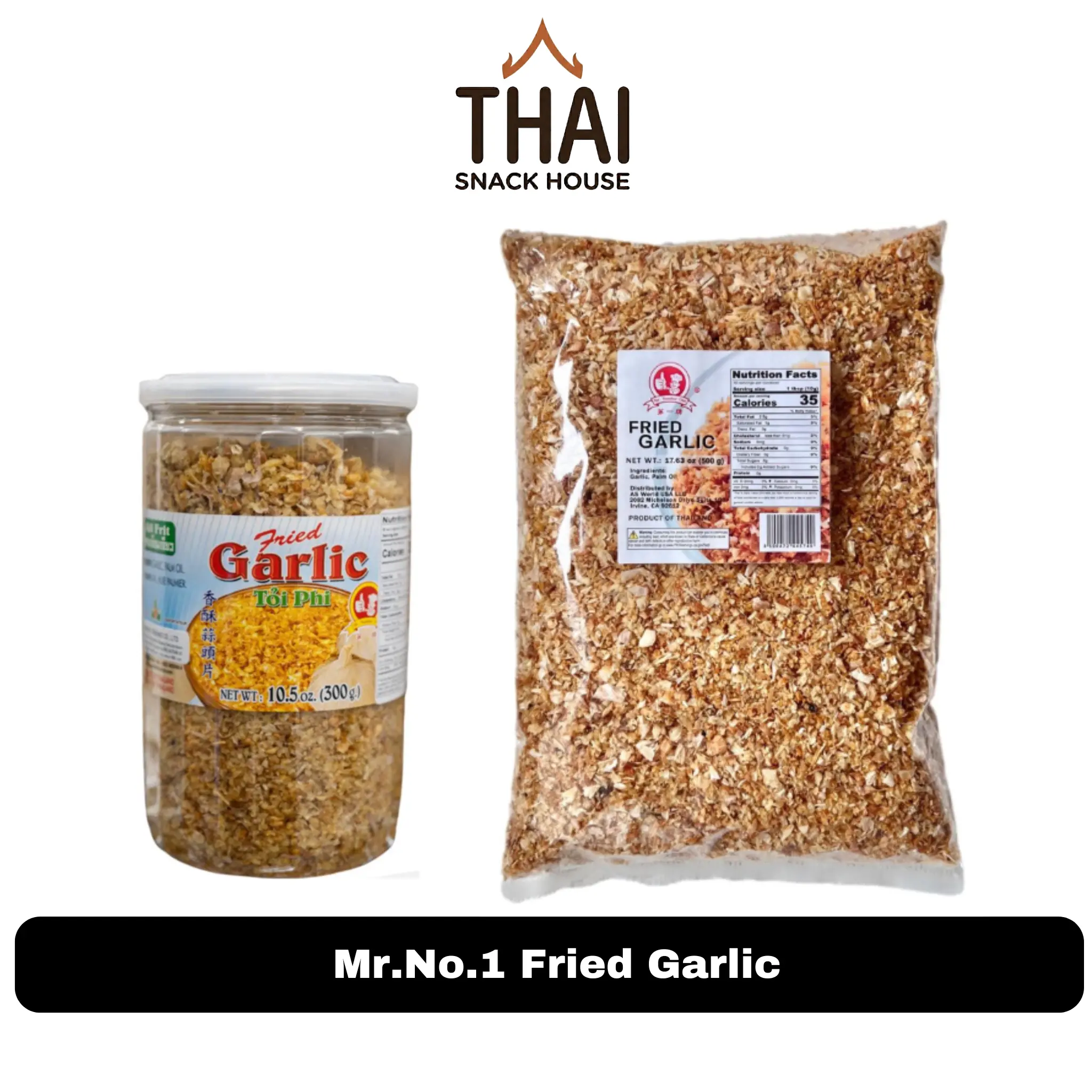 Mr.No.1 Fried Garlic Versatile Garlic Seasoning For Kitchen Use Spice Flavor Dried