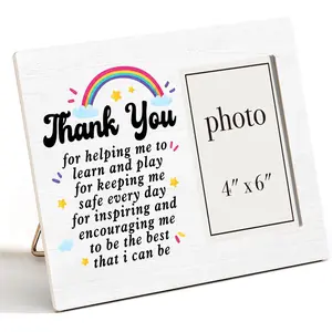 Thank You  for Teacher  Picture Frame, Teacher Appreciation Gifts Picture Frames, 4 x 6 Inch Photo