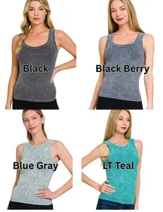 2-Way Everyday Edge Seamless Tank Zenana S-XL
