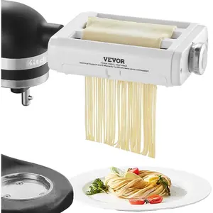 VEVOR Patsa Roller Attchemnt for KitchenAid Stand Mixer, Stainless Steel Pasta Maker Attachment, Pasta Maker Machine Accessory with 8 Adjustable Thickness Knob, KitchenAid Pasta Attachment by VEVORVEVOR Super Brand Day