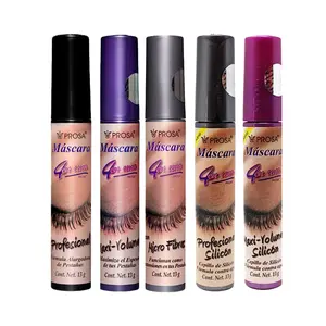 Prosa Mascara Set of 5 Maxi-Volume Professional Micro Fibers & Silicone 50ml Each for Natural Voluminous Lashes Gift Set