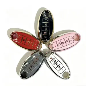 5-Button TPU Key Fob Cover for Nissan Rogue X-Trail Murano Maxima