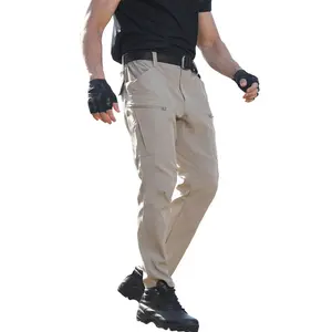 HOMUG Men's Hiking Pants, Warm Casual Waterproof Work Pants, Fleece Lining Outdoor Tactical Pants, Slim Fit for Fall/Winter