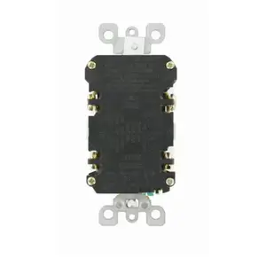 Leviton 15 Amp 125-Volt Duplex Self-Test Slim GFCI Outlet, White