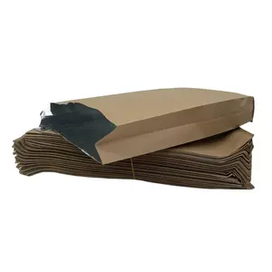 100 Pcs Aluminum Foil Hamburger Sleeves,Aluminum Foil Hot Dog Bags,Grease Resistant Serving Snack Bags For hot dogs, hamburgers, sandwiches, bagels (Brown)